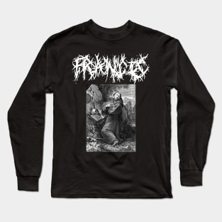 Saint Francis of Assisi Death Metal Gothic Long Sleeve T-Shirt